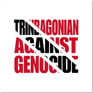 Trinbagonian Against Genocide - Flag Colors - Back Posters and Art